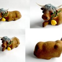 от 1960-те крава бик кимащ - декор на таблото за кола - кимаща глава, снимка 8 - Други ценни предмети - 43353003