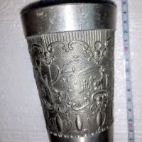 Немски релефни,калаено-сребърни чаши, снимка 8 - Антикварни и старинни предмети - 39304435