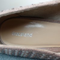 Graceland дамски обувки на висок ток с метални пайети по тях, снимка 6 - Дамски обувки на ток - 40180220