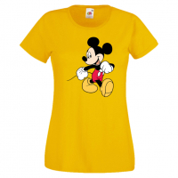 Дамска тениска Mickey Mouse 6 .Подарък,Изненада,, снимка 10 - Тениски - 36526537