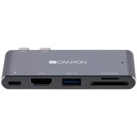 CANYON DS-5 докинг станция, Thunderbolt 3, HDMI,USB3.0... CNS-TDS05DG, снимка 4 - Лаптоп аксесоари - 43416265