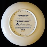 Рисувана канадска чиния Winston Roland порцелан,сертификат. , снимка 5 - Антикварни и старинни предмети - 26894540