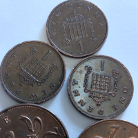 Монети Елизабет , снимка 2 - Нумизматика и бонистика - 44909982