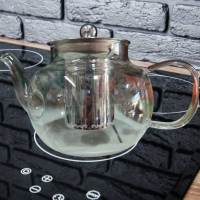 Прозрачен стъклен чайник с инфузер за кафе и чай, снимка 7 - Аксесоари за кухня - 44926872