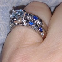 Двоен пръстен със Сърце, снимка 5 - Пръстени - 39869612