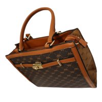 Moдна дамска чанта в кафяв цвят, снимка 3 - Чанти - 43476576