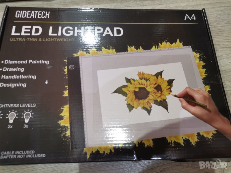 LED светеща подложка A4 за рисуване, снимка 1