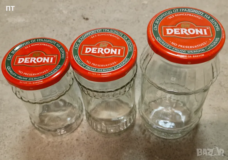 Стъклени буркани 265-500 мл. с капачки на винт, снимка 1