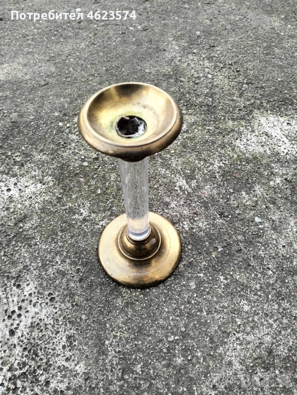 Месингов свещник, снимка 1