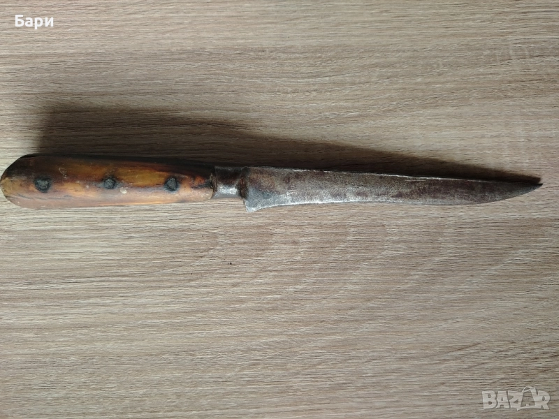 Стар автентичен български малък кован нож каракулак 19век, снимка 1