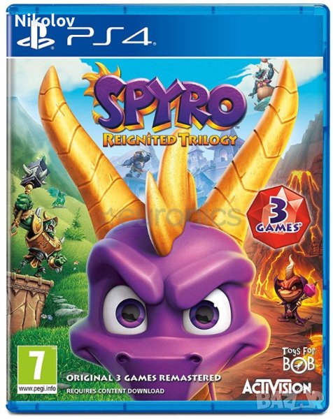 Spyro Reignited Trilogy PS4 (Съвместима с PS5), снимка 1