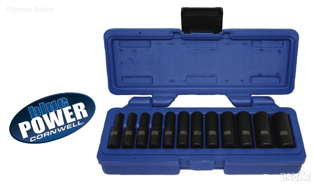 Cornwell Tools 12 части 1/4 дълги 6стенни вложки камъни комплект 5-15mm , снимка 1
