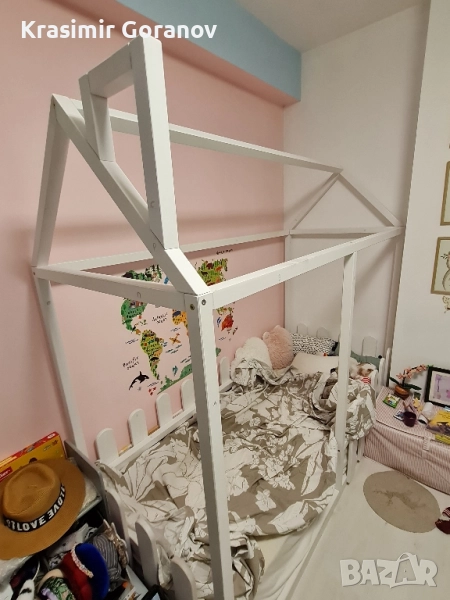 Детско легло къщичка и матрак, снимка 1