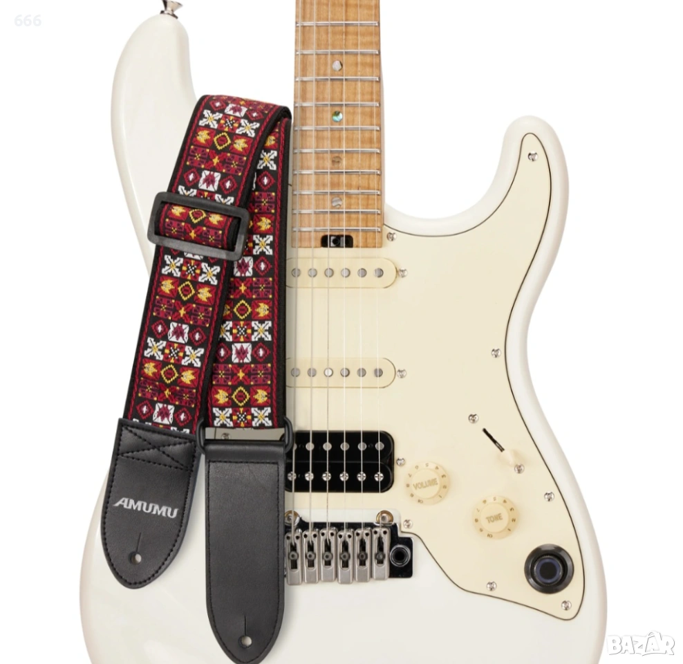 Каишка за китара AMUMU Jimi Vintage Jacquard, снимка 1