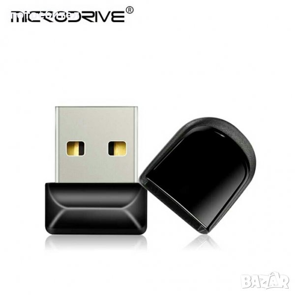 Мини флашка 32/64 GB гб нови, флаш памет, флаш драйв, USB флашка, удобна флашка за кола, снимка 1