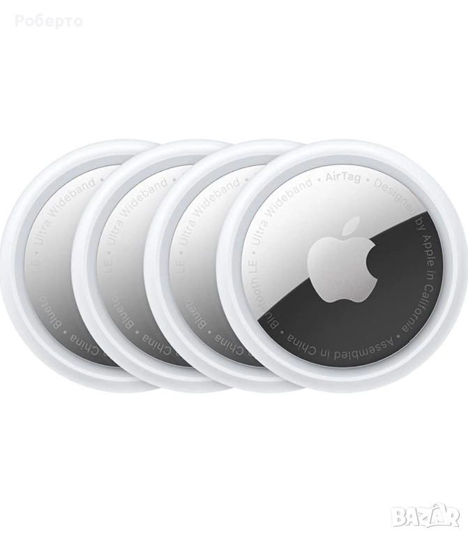 Комплект 4 AirTag Apple, снимка 1