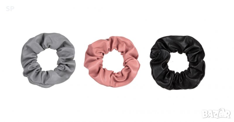 Кожено скрънчи (ластик за коса), снимка 1