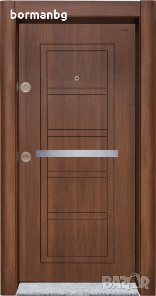 Борман Блиндирани Врати - SL-102- Орех Металик, снимка 1