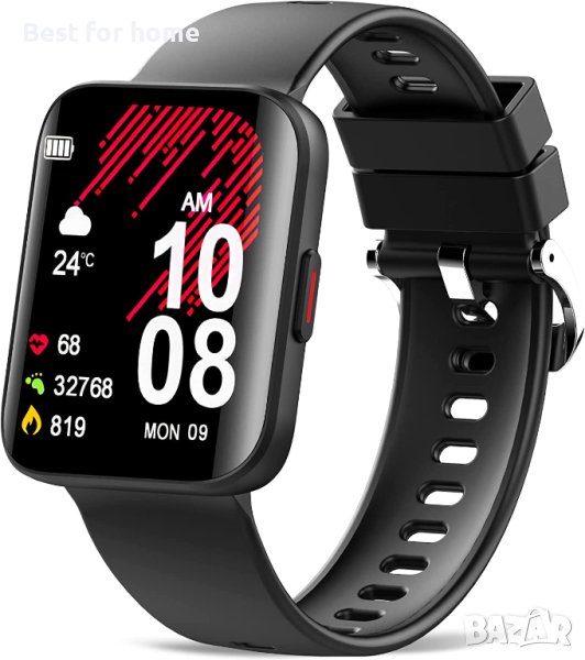 Smart Часовник Kuizil сензорен екран,монитор за сърдечен ритъм,22 спортни режима,водоустойчив, снимка 1