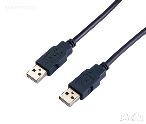 Кабел USB2.0 мъжко - мъжко 3м Digital One SP00385 Качествен Cable USB2.0 type A-A M/M 3m Quality, снимка 1