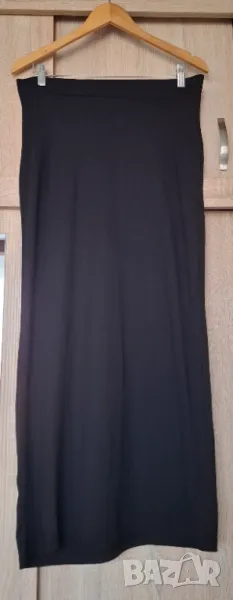 VERO MODA Дълга права черна пола (трико)-размер M , снимка 1