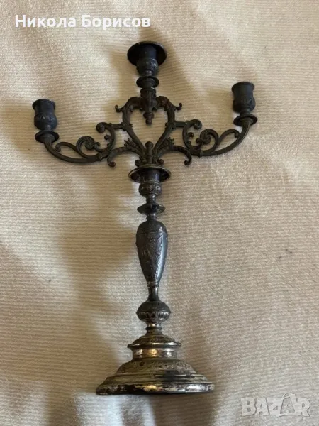 Красив стар бароков свещник, снимка 1