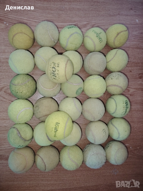 Използвани топки за тенис на корт, снимка 1