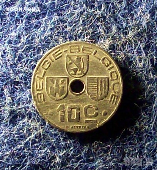 10 цента Белгия 1944 - цинк, снимка 1
