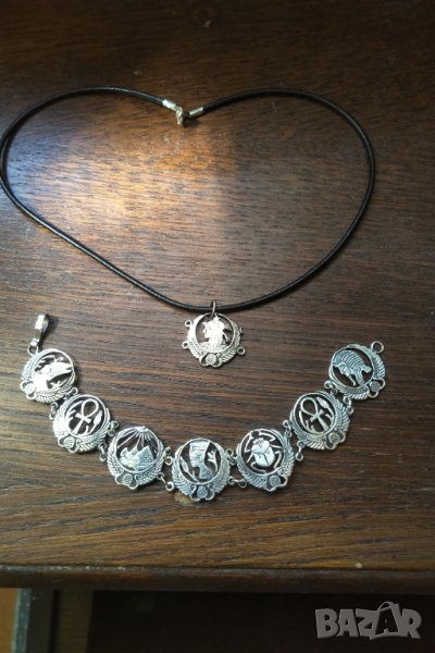 Уникален авторски  сребърен лот Египет намаление, снимка 1