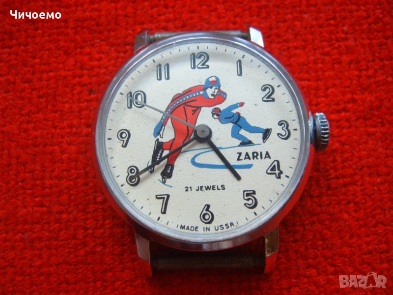 Рядък детско-юношески ръчен механичен часовник Заря, снимка 1