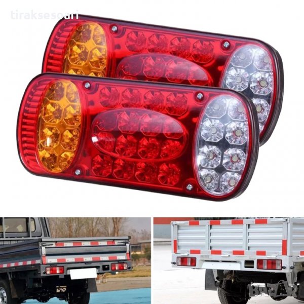 2 Броя Диодни стопове за ремарке, Стопове за платформи, Диодни стопове, снимка 1