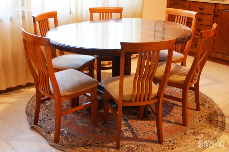 Трапезна маса с шест стола, снимка 1