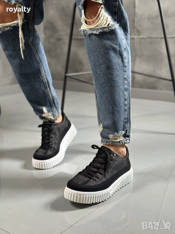 Черни Мъжки Стилни Маратонки 39-44 Номер с Кутия , снимка 1