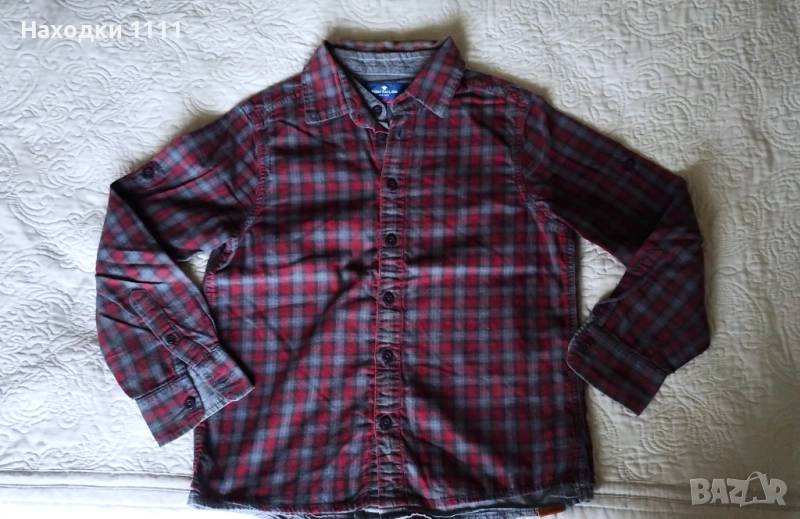 Чудесна детска ризка Tom Tailor, 100% памук, размер 128-134, 8-9 години, снимка 1