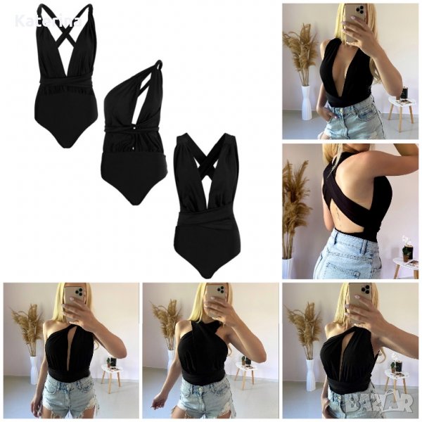 Черно боди с няколко възможности за носене, снимка 1