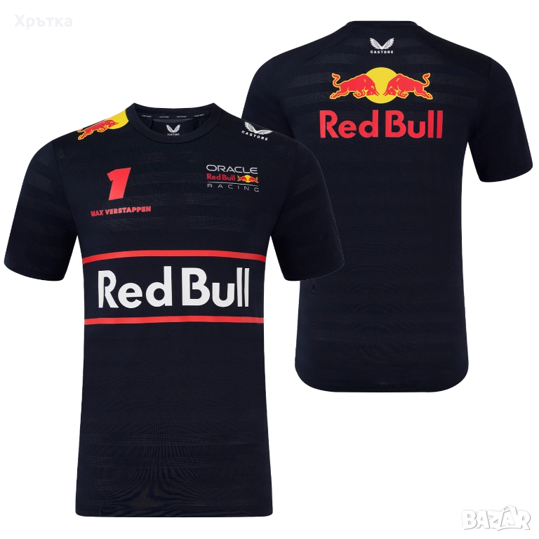 Red Bull Racing F1 Max Verstappen Team T-Shirt - Оригинална мъжка тениска, снимка 1