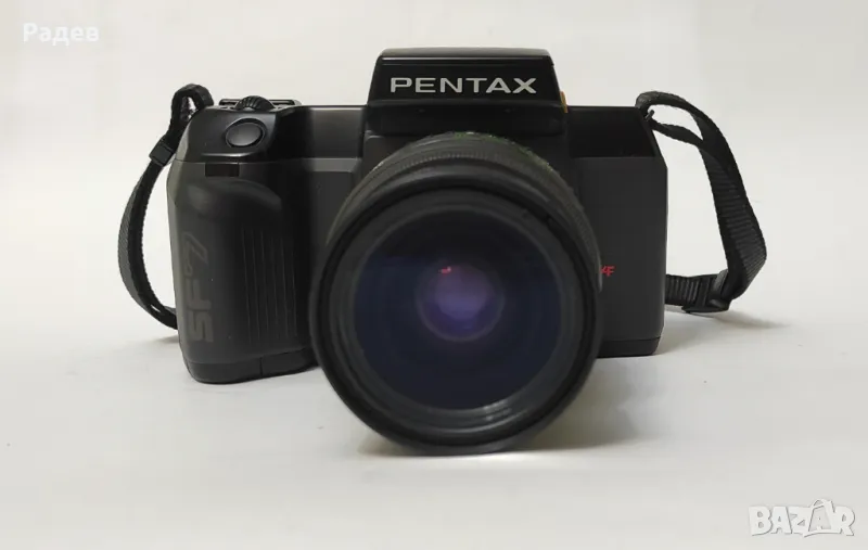 Автофокусен Pentax SF7 35mm SLR film camera и обектив SMC Pentax-F 28-80mm f3.5-4.5 macro, снимка 1