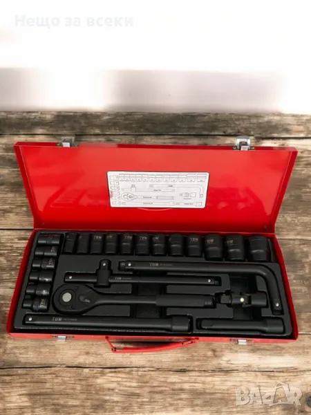 Гедоре к-т с ударни ковани вложки 24 части на 1/2 TBW German, снимка 1