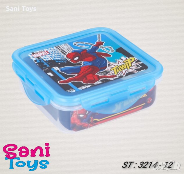 Херметическа кутия за храна SPIDERMAN, синя 500мл, снимка 1