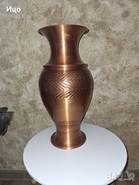Медна анфора ваза, снимка 1