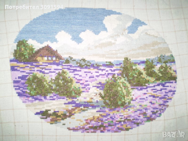 Ръчно ушит-бродиран гоблен , снимка 1