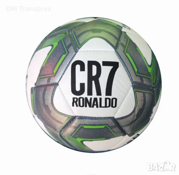 Футболна Топка на CR7 Роналдо 2025г Синя Размер 5, Шита, снимка 1