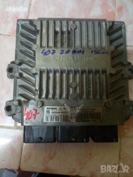 КОМПЮТЪР ДВИГАТЕЛ ПЕЖО 407 2,0 ДИЗЕЛ 136кс 5WS40167C-T, снимка 1