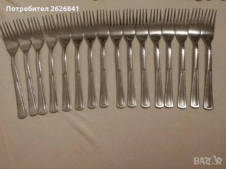 Вилици 19,5 см - модел кант точки, снимка 1