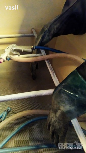 Пясъкоструйка, пясъкоструйна камера, снимка 1