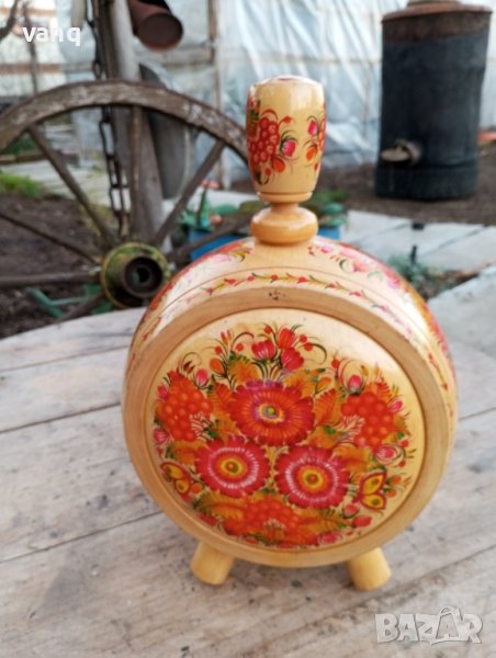 Бъклица с дърворезба бъкел, снимка 1