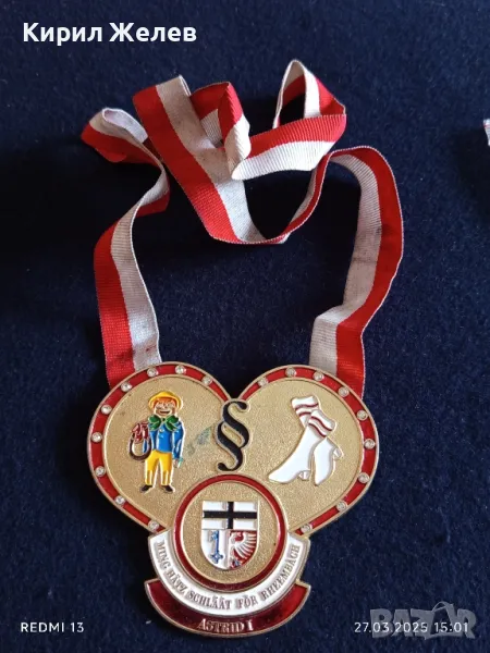 Красив детски медал за КОЛЕКЦИЯ ДЕКОРАЦИЯ БИТОВ КЪТ 49866, снимка 1