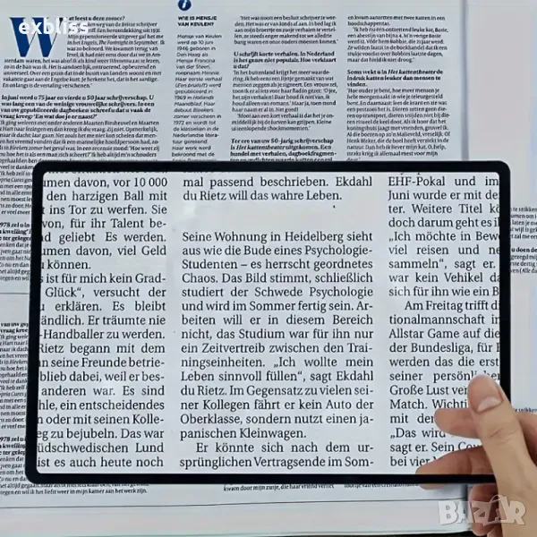 Прозрачна лупа за четене с 5х увеличение, снимка 1