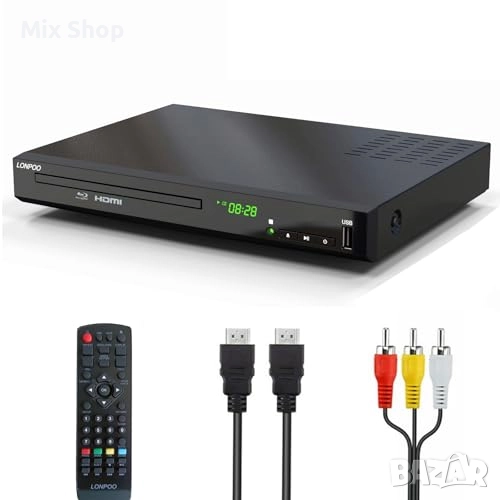 LONPOO HD Blu-Ray Player Full HD 1080p, снимка 1