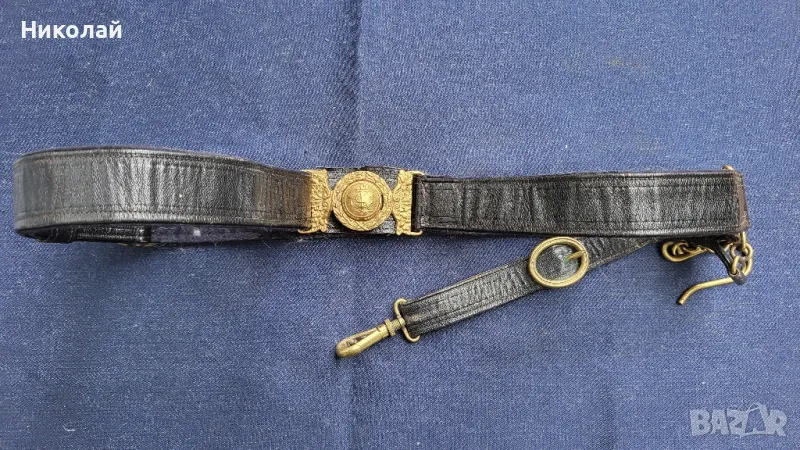 Офицерски Военноморски, флот колан от Шведската армия , снимка 1